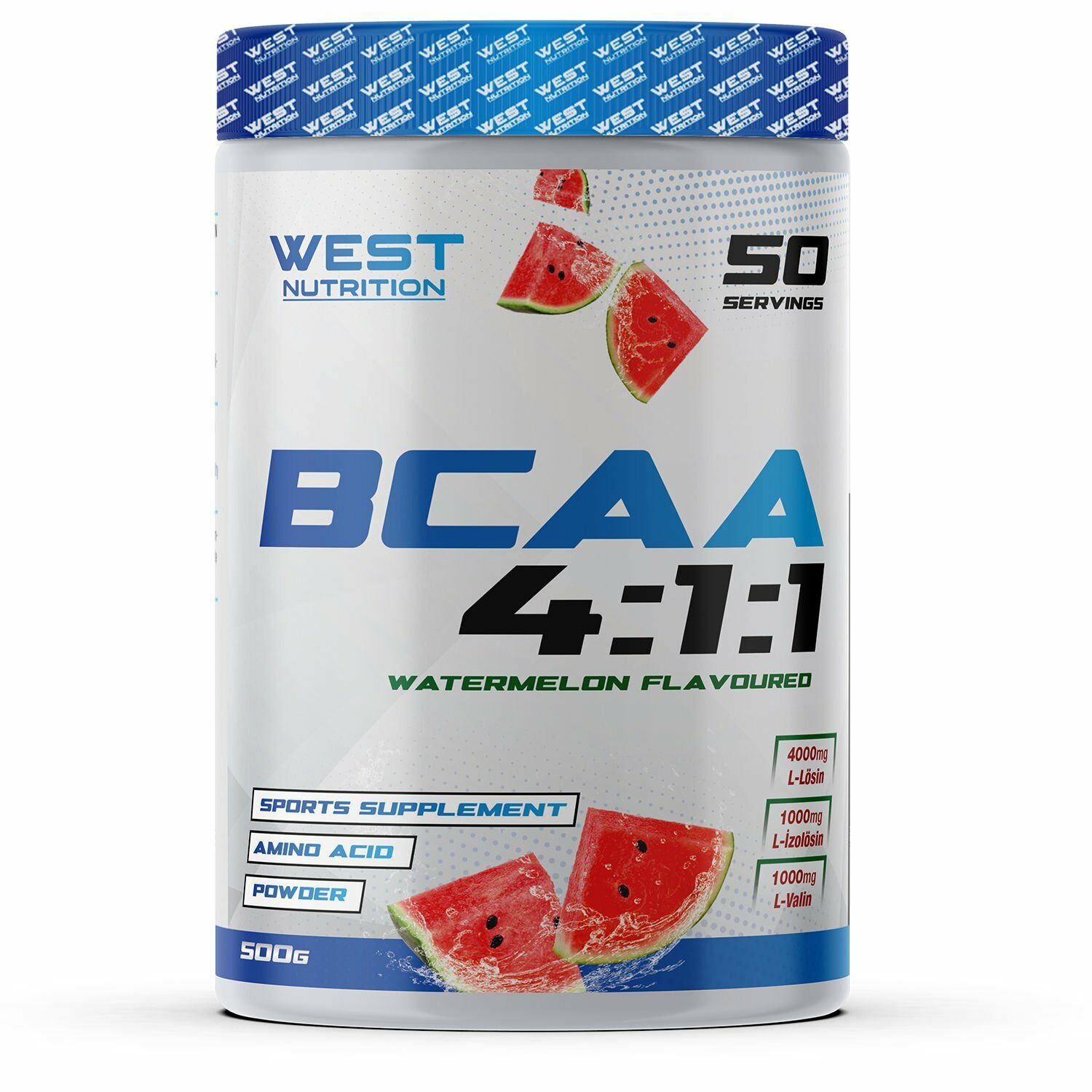 West Nutrition Bcaa 4:1:1 500 gr 50 Servis Karpuz