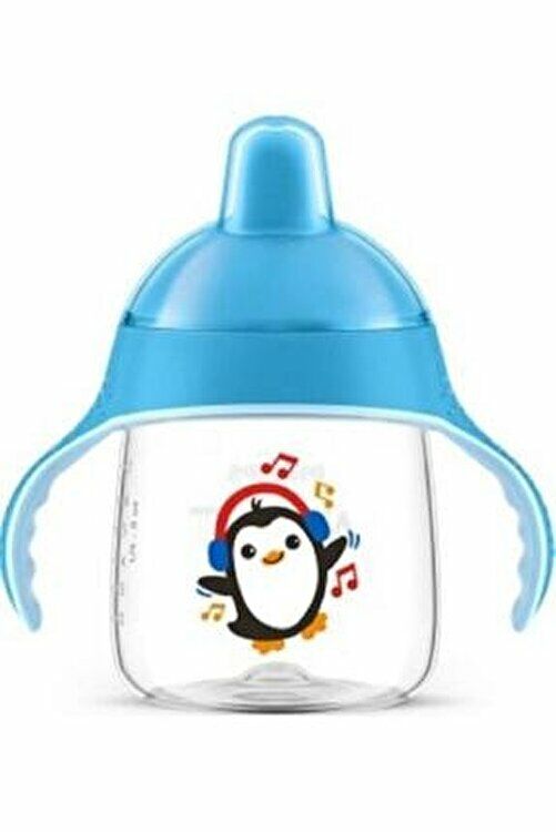 Avent Penguen Bardak Damlatmaz 260 ml - Mavi