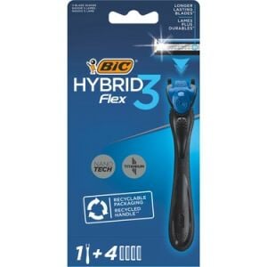 Bic Hybrid 3 Flex 1 Tıraş Bıçağı Sapı + 4 Adet Tıraş Bıçağı