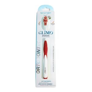 Glimo Ortodontik Yumuşak Diş Fırçası - Kırmızı