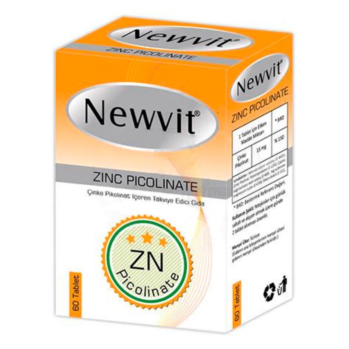 Newvit Çinko Pikolinat 30 Tablet 