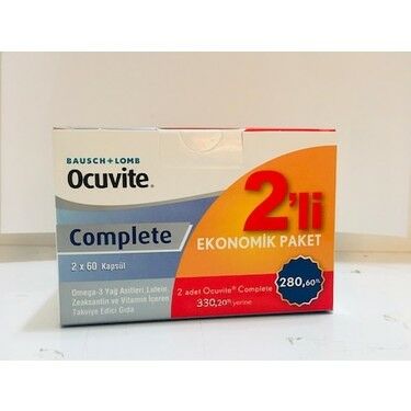 Ocuvite Complete 60 Kapsül - 2'li Fırsat Paketi (323 TL Etiketli)