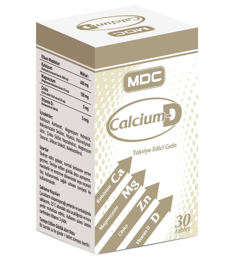 MDC CALCIUM-D 30 TABLET