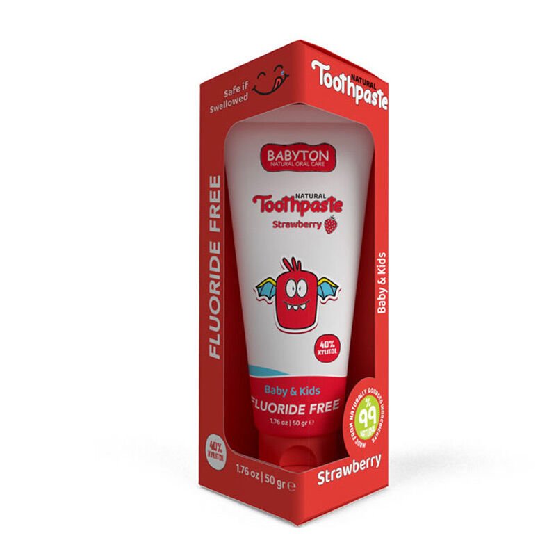 Babyton Baby And Kids Strawberry Natural Toothpaste 50 gr
