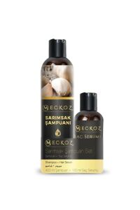 Meckoz Sarımsak Şampuan Seti (400 ml Şampuan + 100 ml Saç Serumu)