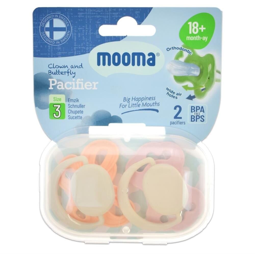 Mooma Pacifier Palyaço ve Kelebek Emzik No:3