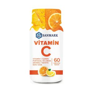 Sanmark Vitamin C Çiğneme Tableti 60'lı