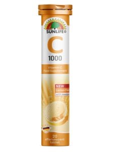 SUNLIFE VIT C 1000mg 20 EFERVESAN TABLET
