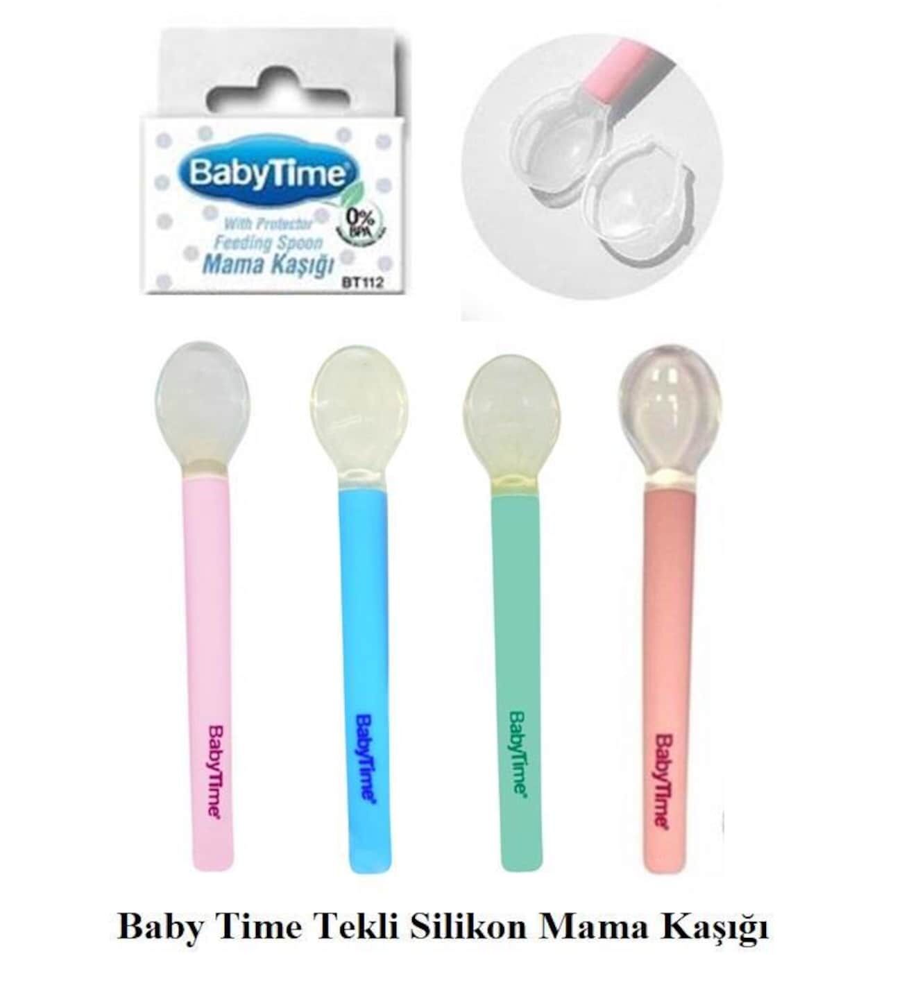 Baby Time Tekli Silikon Mama Kaşığı