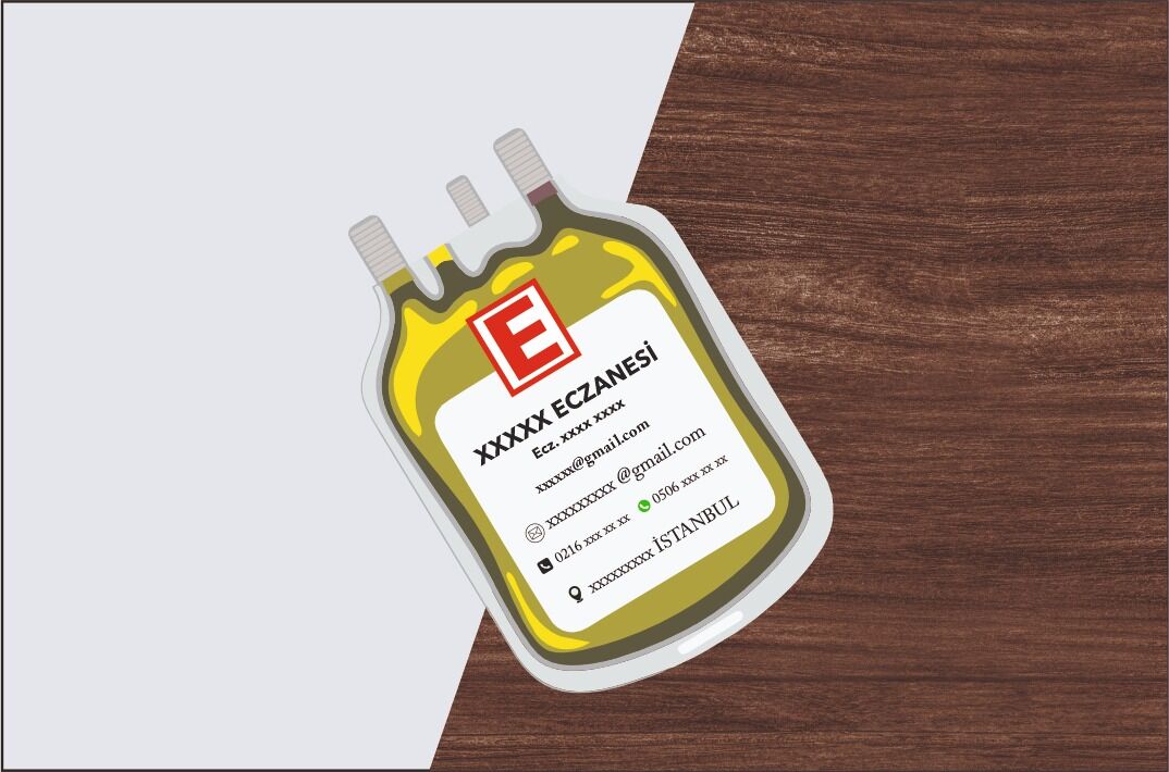 Eczane Magnet Pvc Poşet Serum İkonlu 1000 Adet