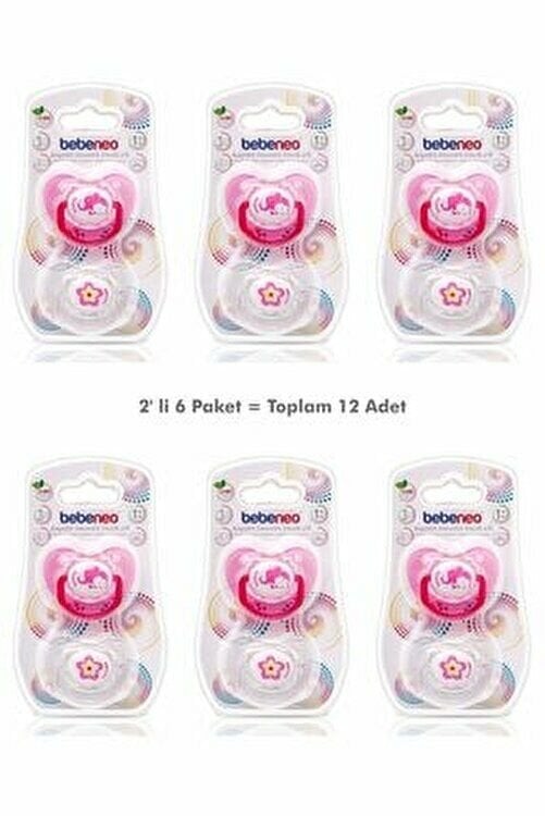 Bebeneo Ortodontik Emzik 12+ Ay 2'li - Pembe