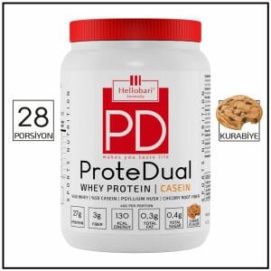 Hellobari Formula Protedual Whey Protein Kazein Proteini Kurabiye Aromalı 28 Porsiyon