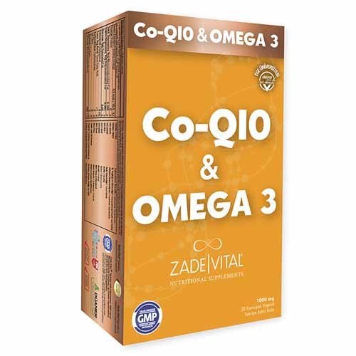 Zade Vital Koenzim Q10 Omega 3 Blister 30 Kapsül