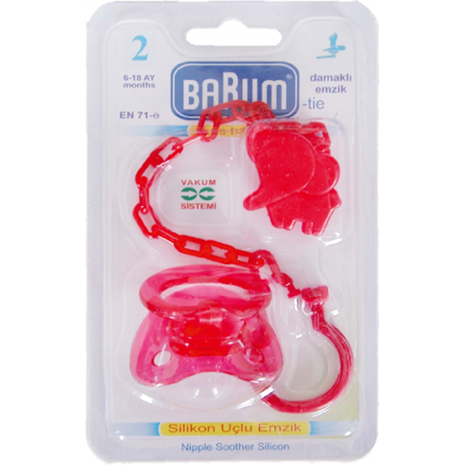 Barum Damaklı Silikon Uçlu Emzik No:2