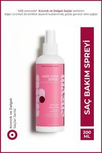 Enzym Cosmetics Kıvırcık ve Dalgalı Saçlar İçin Bukle Belirginleştirici Saç Bakım Spreyi 200 ml