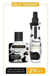 Morfose Milk Therapy Saç Parfümü 100 ml + Milk Therapy Fön Sütü 240 ml