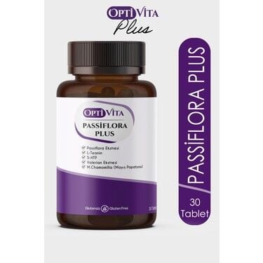 Optivita Passiflora Plus Pasiflora Ekstresi 5-Htp L-Teanin Valerian Root Chamomile Ex 30 Tablet