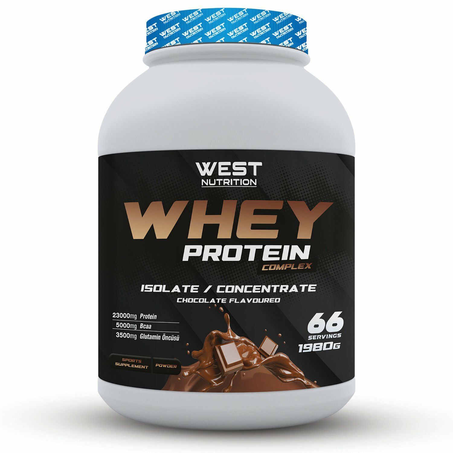 West Nutrition Whey Protein Tozu Complex İzole Konsantre 1980 gr 66 Servis