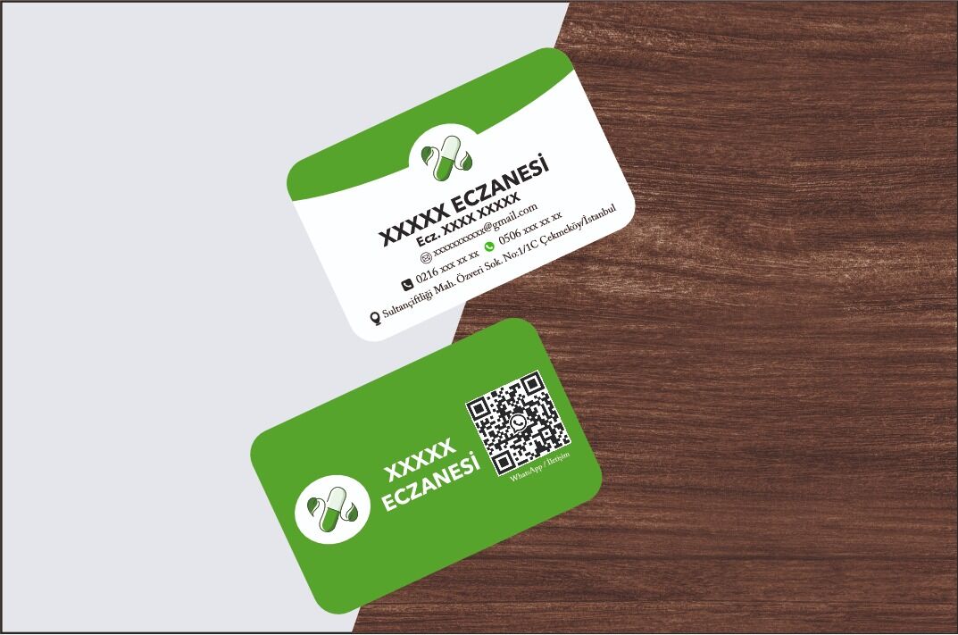 700 gr Oval Kabartmalı Laklı Eczane Kartvizit Premiu 1000 Adet