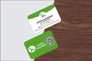 700 gr Oval Kabartmalı Laklı Eczane Kartvizit Premiu 1000 Adet