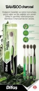 Difaş Bamboo Charcoal Diş Fırçası Yumuşak