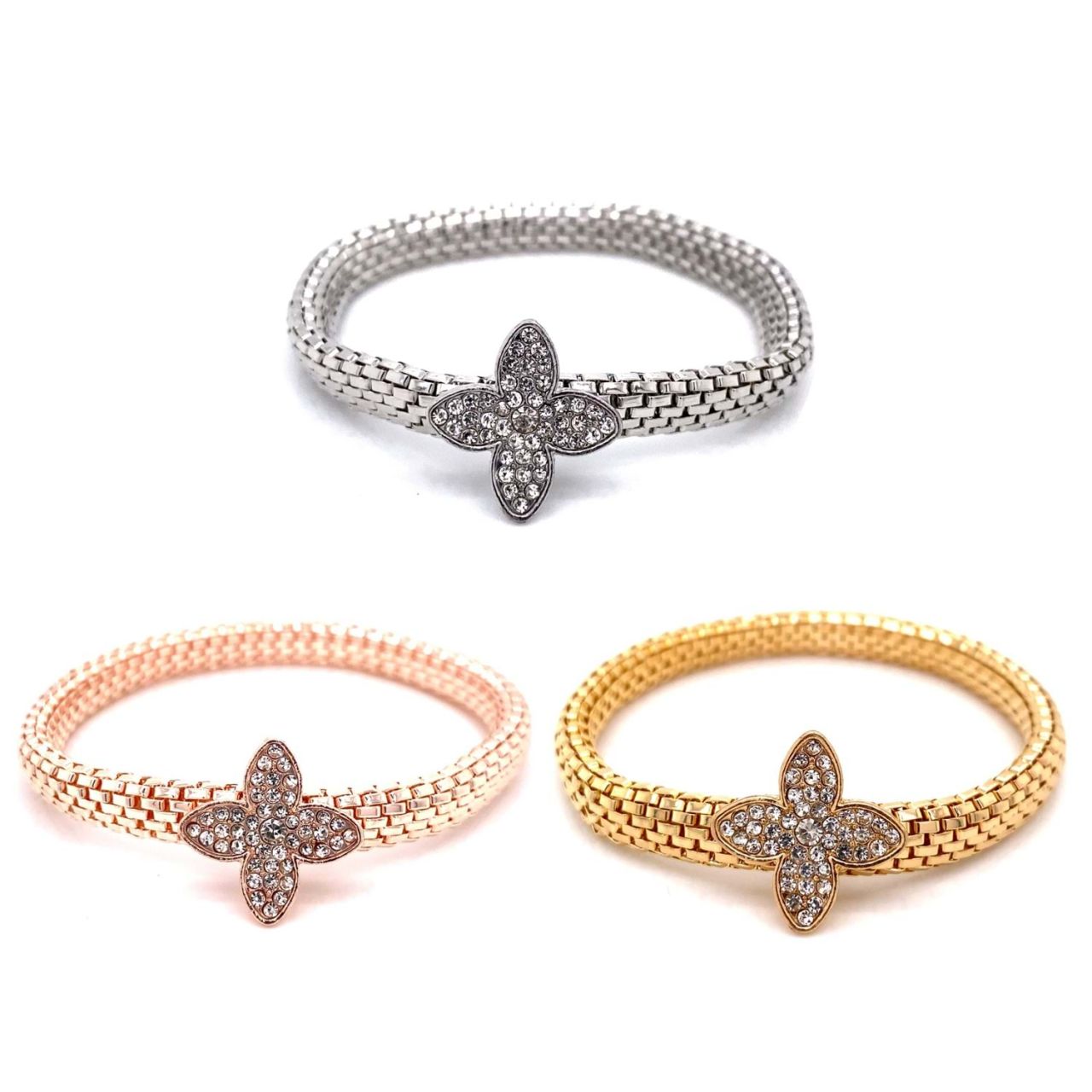 Chn-0185-8 Üçlü Lastikli Kombin Bileklik