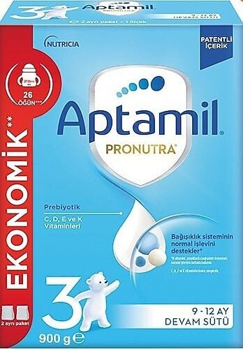 Aptamil 3 Bebek Sütü 0-6 Ay 900 gr + 900 gr