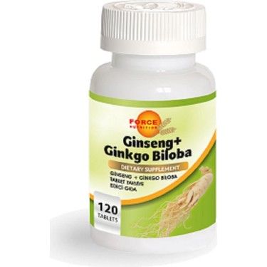 Force Nutrition Ginseng Ginkgo Biloba 120 Tablet - 3 Adet