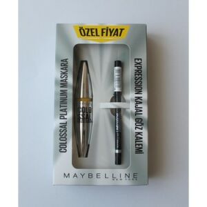 Maybelline Colossal Platinum Maskara + Expression Kajal Göz Kalemi Set