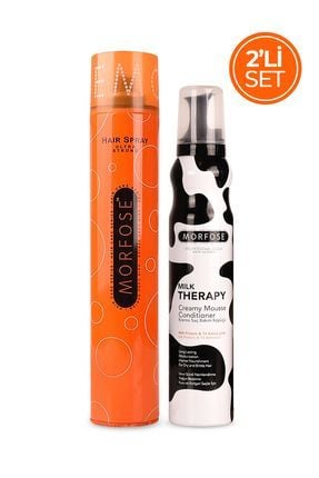 Morfose Saç Spreyi Turuncu 400 ml + Milk Therapy Köpük 200 ml