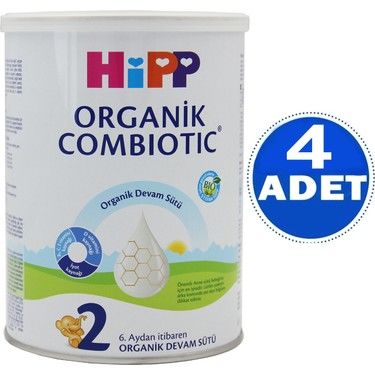 Hipp 2 Organik Combiotic Devam Sütü 350 gr - 4 Adet