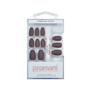 Promani Matte PR-5018 Takma Tırnak Kiti Koyu Bordo