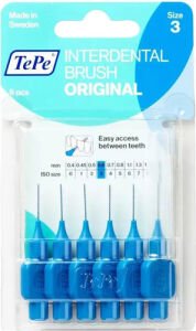 Tepe Diş Arayüz Fırçası Mavi 0,6 mm - 8'li Paket