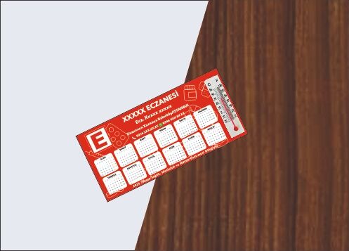 Dereceli Takvim Magnet 15x7 cm Eczanenize Özel 1000 Adet