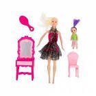 Oydaş Oyuncak Anlily Bebek ve Oyuncak Makyaj Masası Yavrulu Bebekli