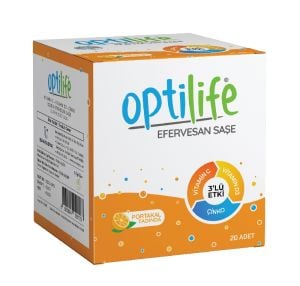 Optilife Vitamin C D3 Çinko Effervesan 20 Saşe