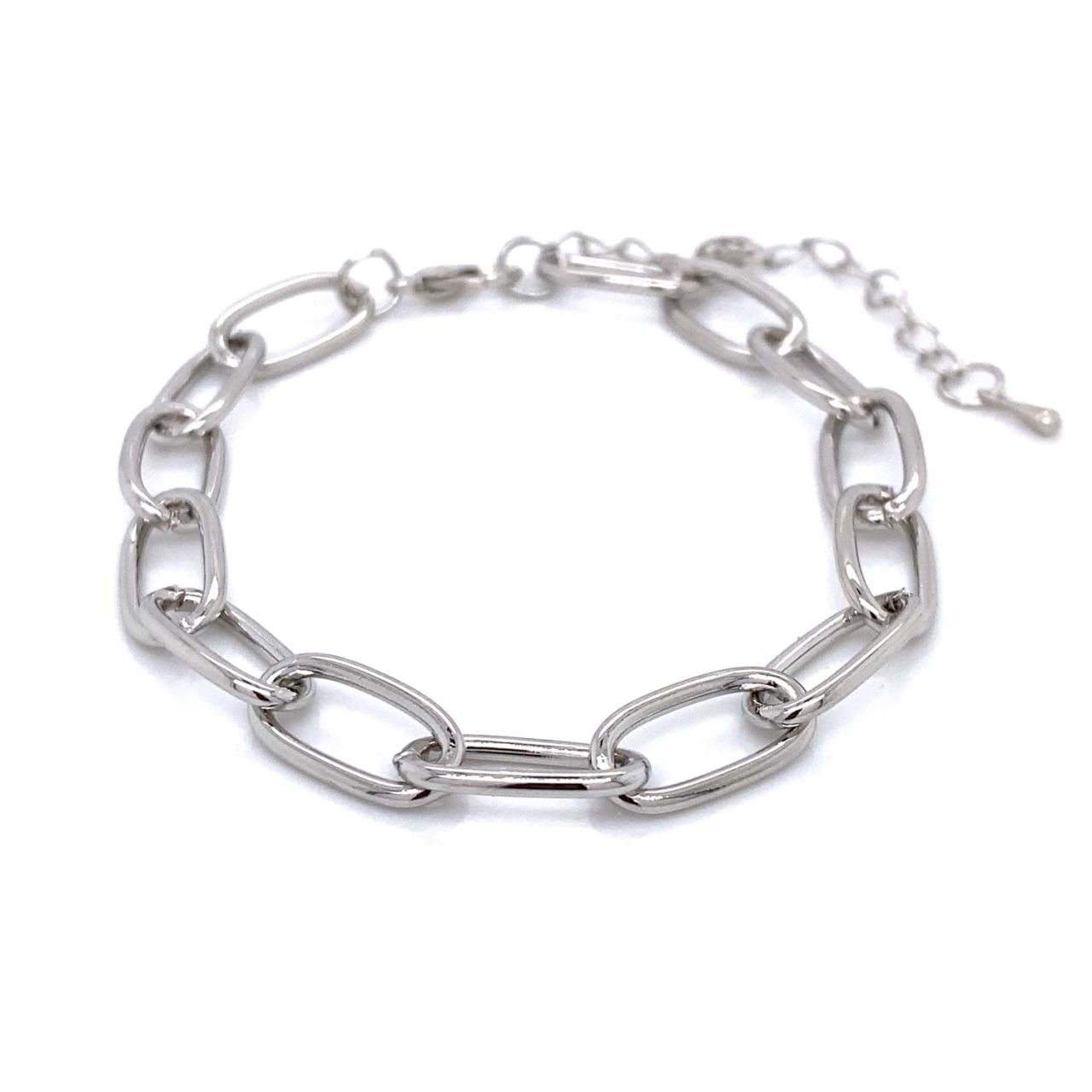 Chn-0193-26 Rodyum Bileklik Gümüş