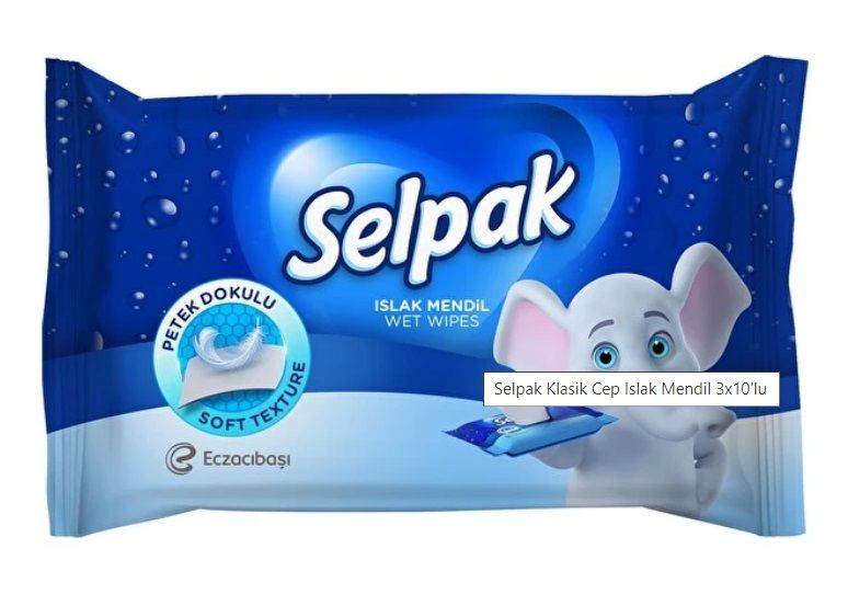 Selpak Klasik Islak Cep Mendili 10 Adet