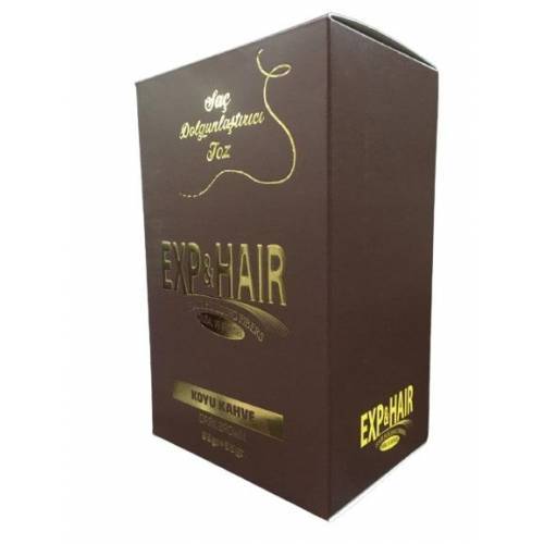 Saç Dolgunlaştırıcı Toz - Pudra Exp&hair Koyu Kahve 55gr+55gr