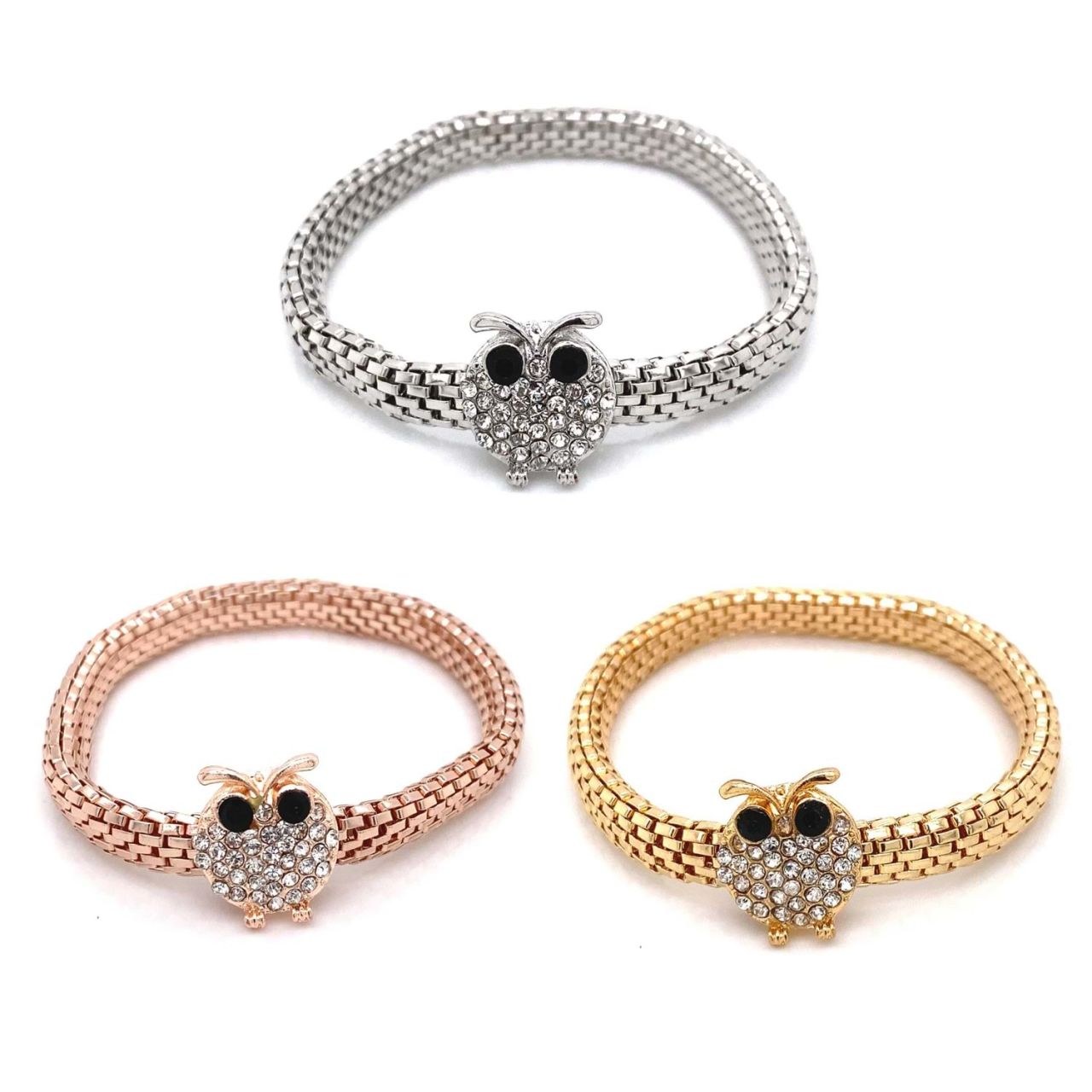 Chn-0185-11 Üçlü Lastikli Kombin Bileklik