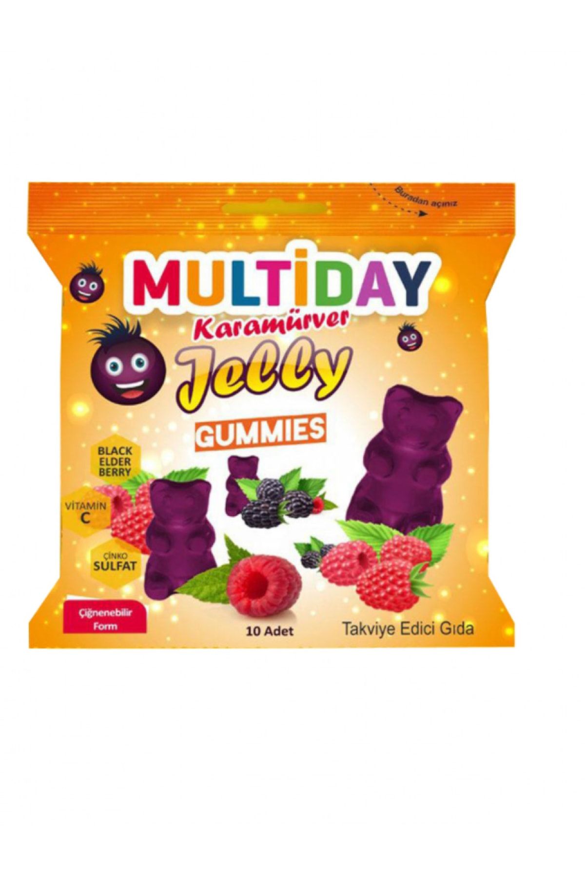 Multiday Karamürver Jelly Gummies 10'lu - 40 Adetli Küre