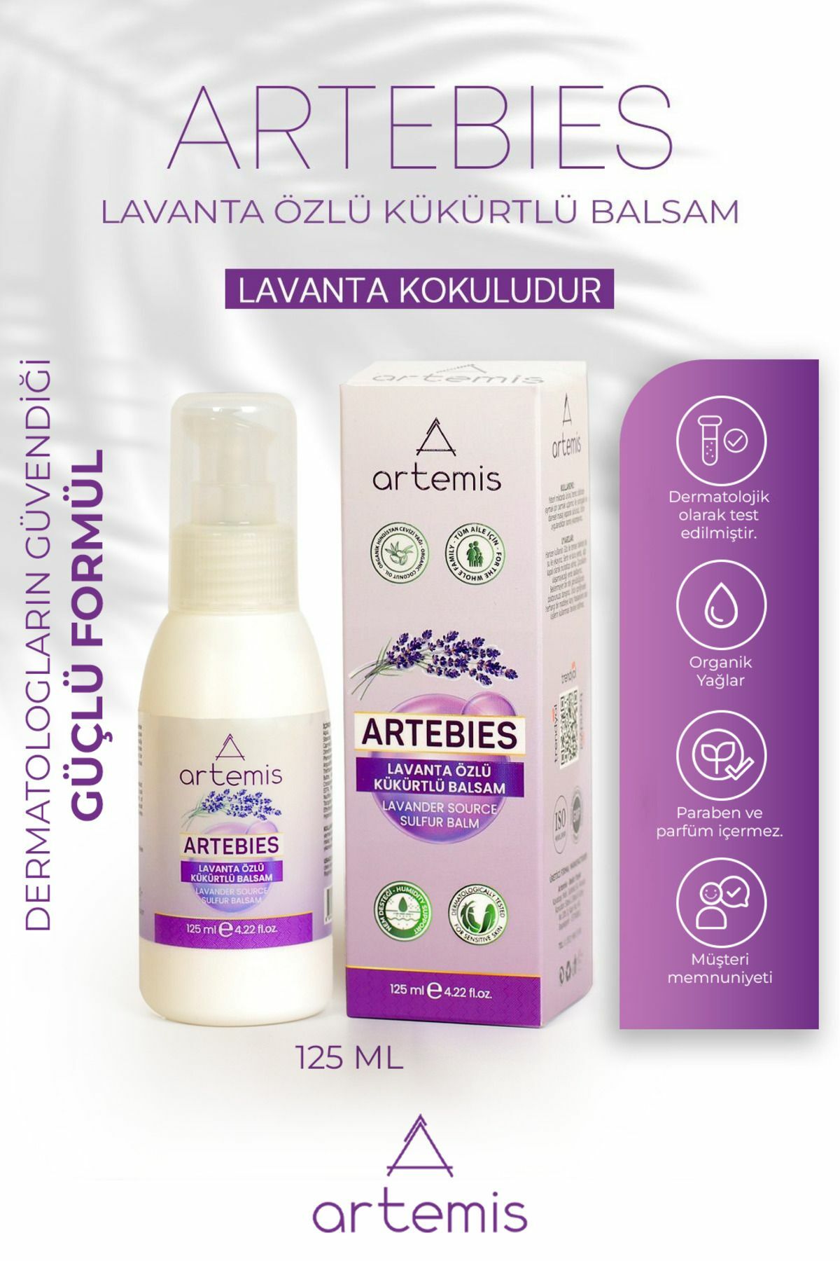 Artebies Lavanta Özlü Kükürtlü Balsam 125 ml