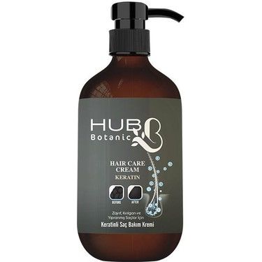 Hubb Botanic Keratinli Silikonsuz Besleyici Saç Bakım Kremi 500 ml
