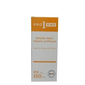 Pro1one Stikolin Kolin Vitamin ve Mineral 250mg Şurup 150 ml