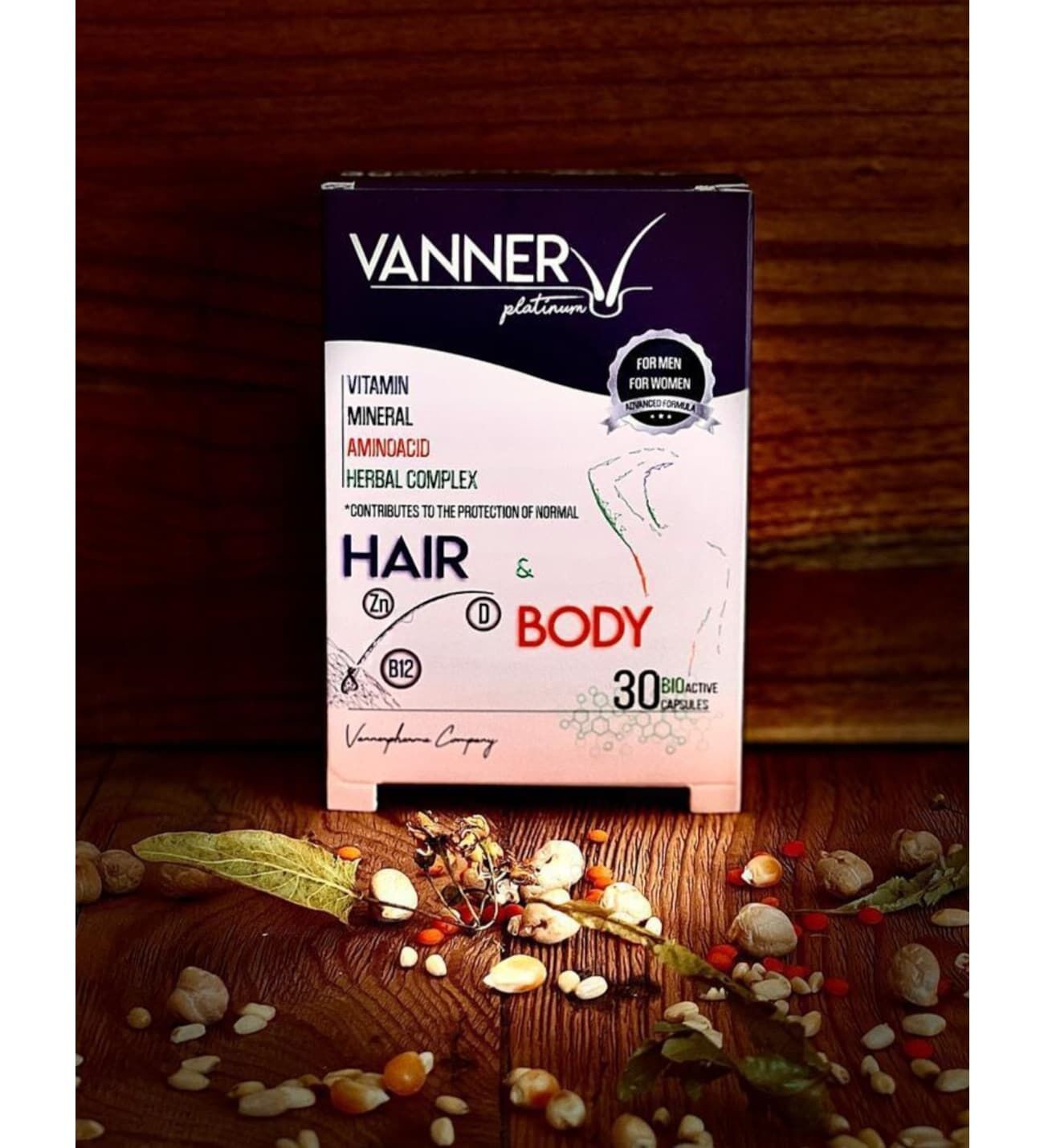 Vanner Pharma İlaç Vanner Platinum Hair Body Multivitamin 30 Bioactive Capsules