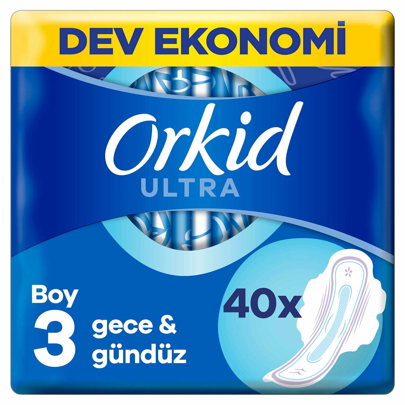 Orkid Ultra Gece Gündüz Hijyenik Ped 40'lı