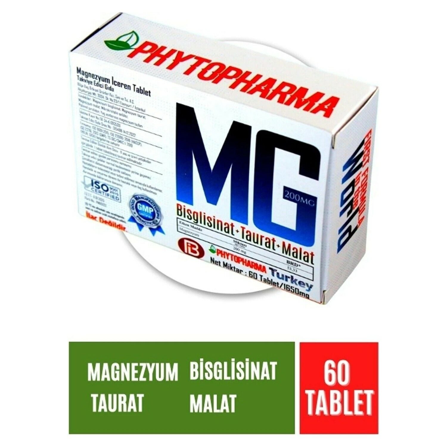 Phytopharma Magnezyum 4'lü Complex 1650 mg 60 Tablet