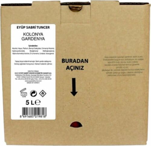 Eyüp Sabri Tuncer Gardenya Kolonyası 5 lt