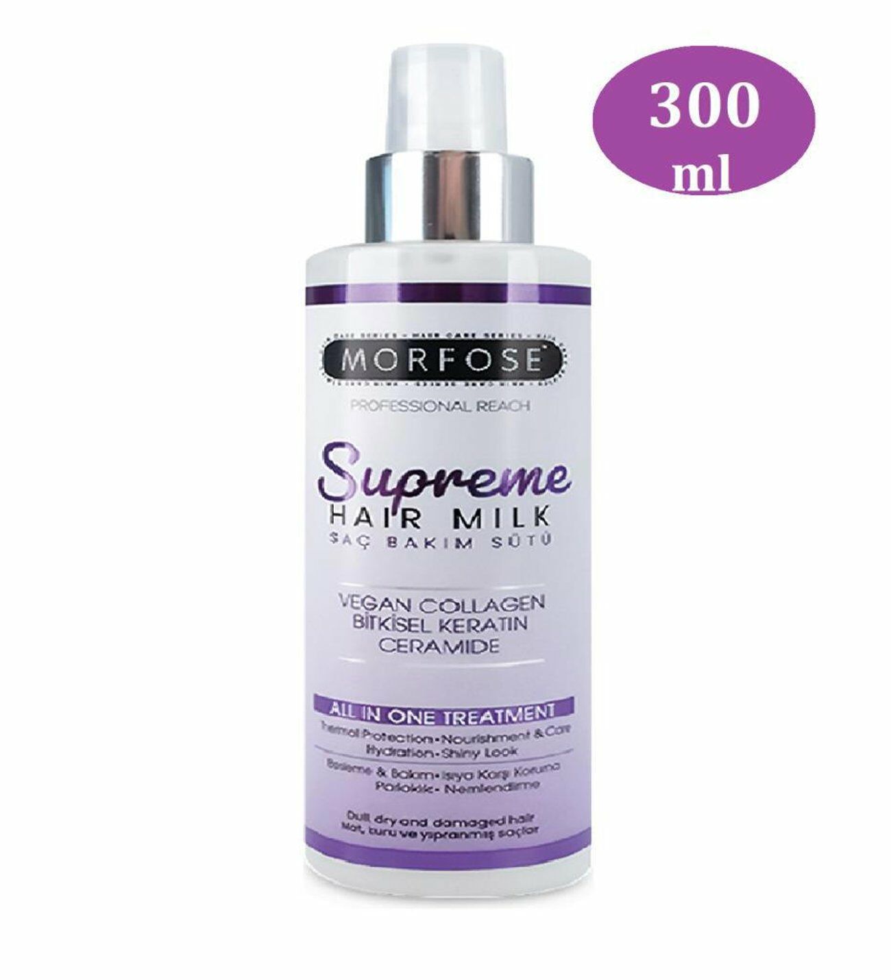 Morfose Supreme Saç Bakım Sütü 300 ml + Pro 11 Lollipop Açma/Tarama Fırçası Yeşil