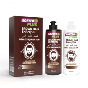 Softto Plus Brown Hair Shampoo 200+200 ml